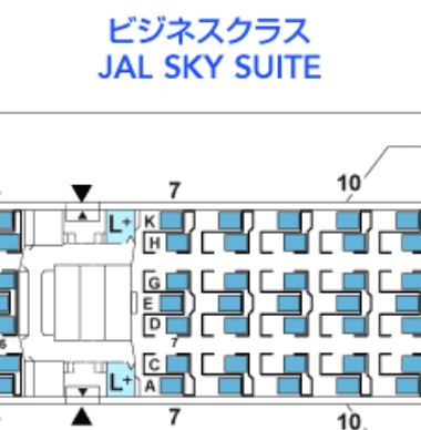 レア！　懐かしい！　JAL　国際線　機内座席のご案内　シートマップ JAL国内線座席クラス比較・解説【普通席/クラスJ/ファースト